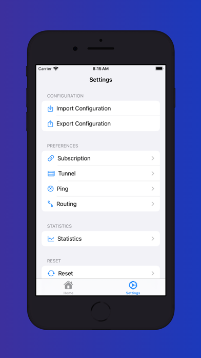 Import subscription entry in Streisand settings